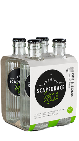 Scapegrace Gin & Soda 4x250mL