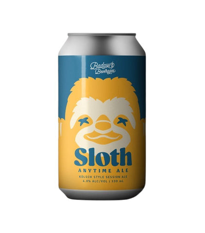 Badass Beverages Sloth Anytime Ale Kolsh Style 330mL