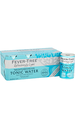 Fever Tree Premium Mediterranean Tonic 8x150mL Cans