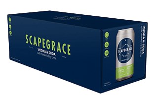 Scapegrace Vodka Soda & Lime 10x330mL