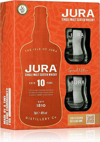 Jura 10yo 700mL + 2 Glasses