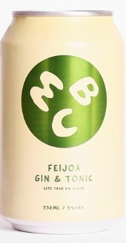 MBC Beverages Feijoa Gin & Tonic 6x330mL