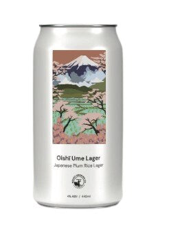 Mount Brewing Oish? Ume Japanese Rice Plum Lager 440mL
