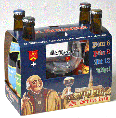 St Bernardus 4x330mL + Glass Giftpack