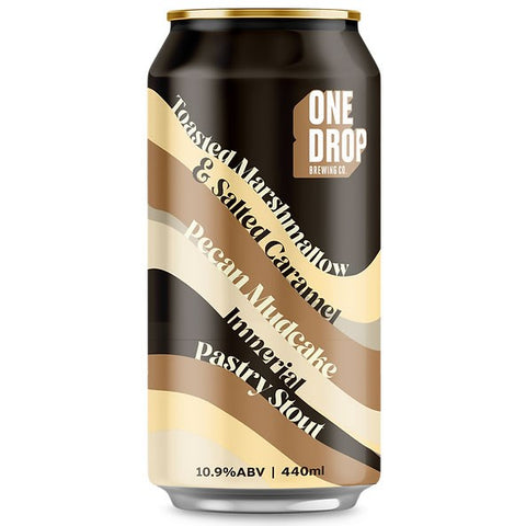 One Drop Brewing Toasted Marshmallow & Salted Caramel Pecan Mudcake Imperial Stout 440mL