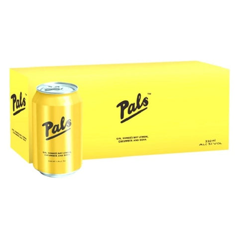 Pals Gin Lemon Cucumber Soda 10x330mL