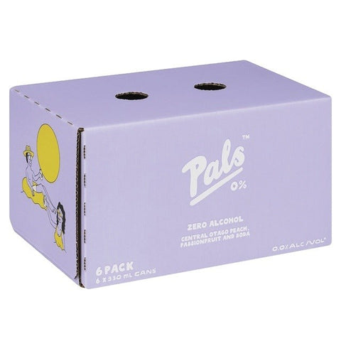 Pals Peach, Passionfruit & Soda 0% 6x330mL