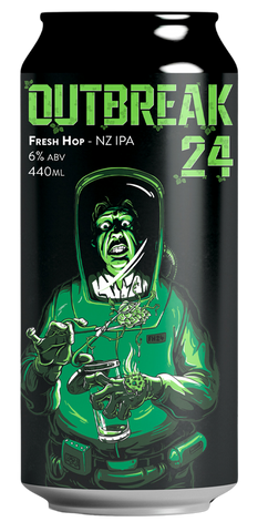 Double Vision Outbreak 24 Fresh Hop NZ IPA 440mL