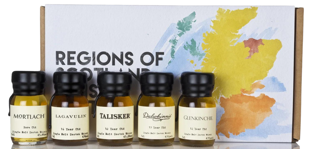 Drinks By The Dram Regions Of Scotland Whisky Tasting Set 5x30ml Beer