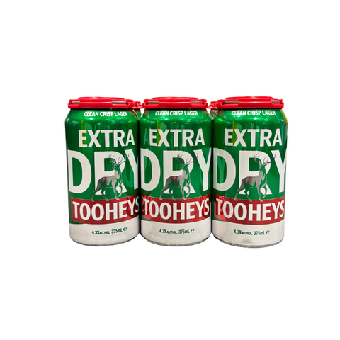 Tooheys Extra Dry 6x375mL