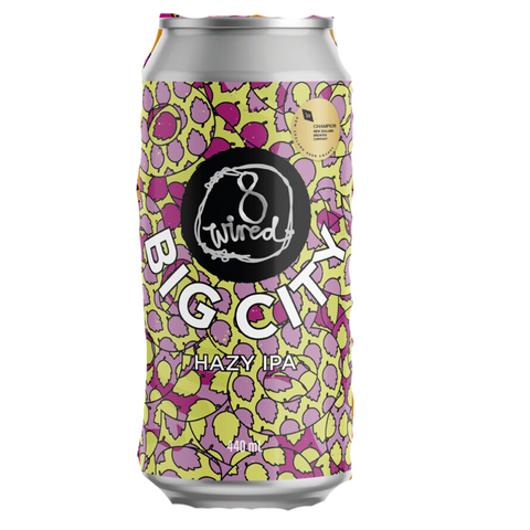 8 Wired Big City Hazy IPA 440mL