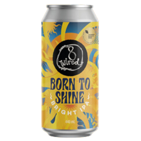 8 Wired Born to Shine Bright IPA 440mL