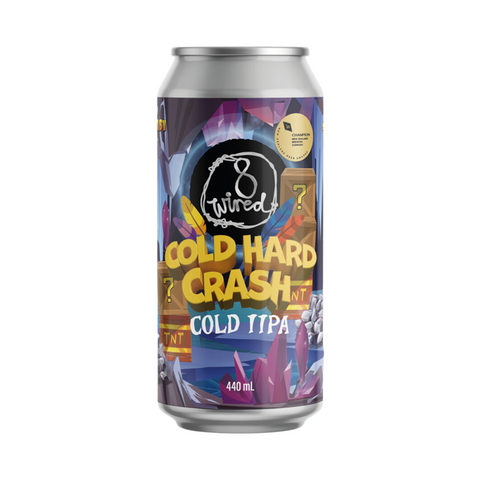 8 Wired Cold Hard Crash Cold IIPA 440mL - The Hamilton Beer & Wine Co