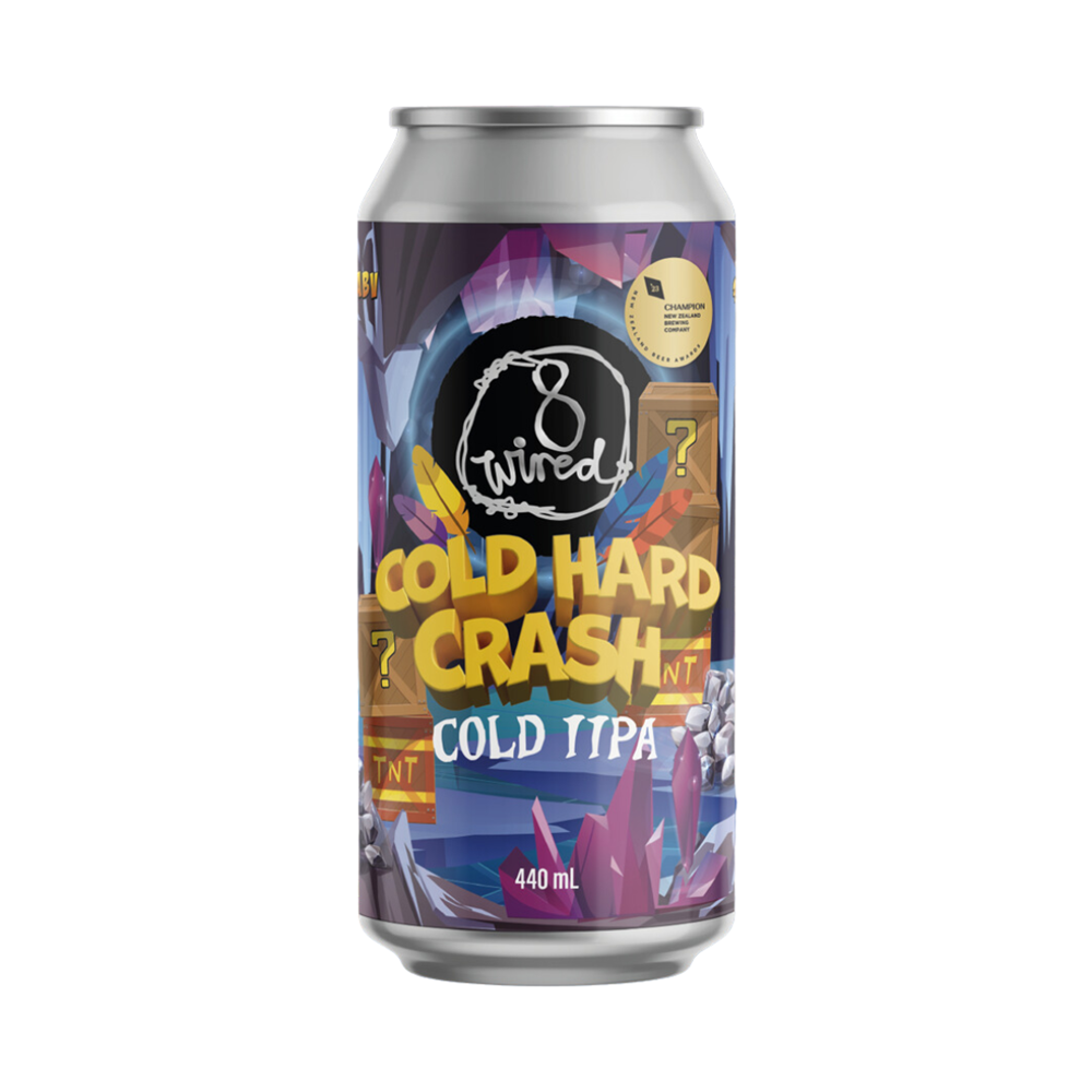 8 Wired Cold Hard Crash Cold IIPA 440mL – Beer and Wine Co