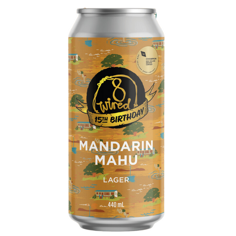 8 Wired Mandarin Mahu Lager 440mL