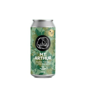 8 Wired Mt Arthur - Farm Fresh Pilsner 440mL