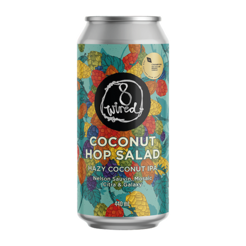 8 Wired Hop Salad Coconut Hazy IPA 440mL