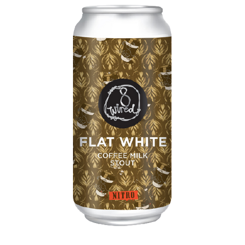 8 Wired Flat White Stout 440mL