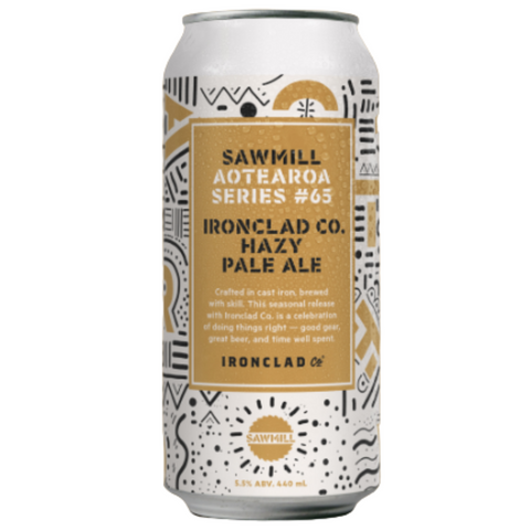 Sawmill Aotearoa Series #65 Ironclad Co Hazy Pale Ale 440mL