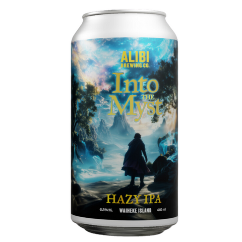 Alibi Brewing Into the Myst Hazy IPA 440mL