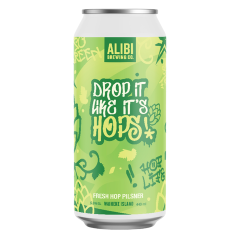 Alibi Brewing Drop It Like It's Hops FH Pilsner 440mL