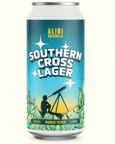 Alibi Brewing Southern Cross Lager 440mL