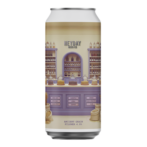 Heyday Ancient Grain Pilsner 440mL
