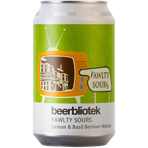 Beerbliotek Fawlty Lemon & Basil Sour 330mL - The Hamilton Beer & Wine Co