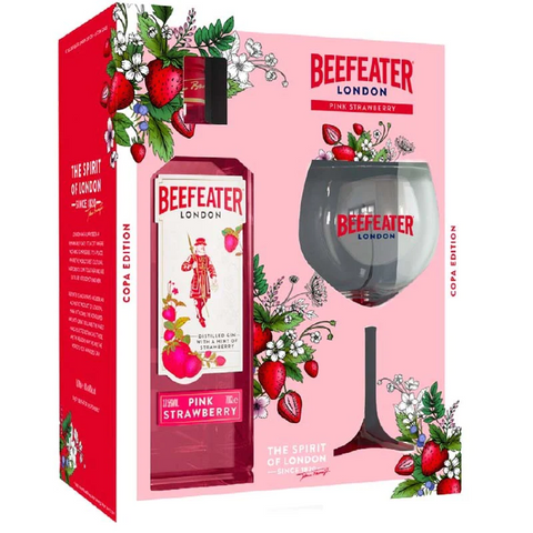 Beefeater Pink Gin 700ml Giftpack w Glass