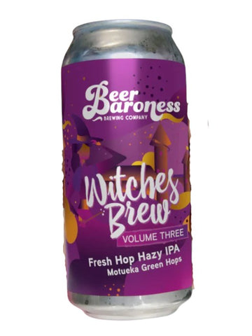 Beer Baroness Witches Brew Volume 3 Fresh Hop Motueka Hazy IPA 440mL - The Hamilton Beer & Wine Co