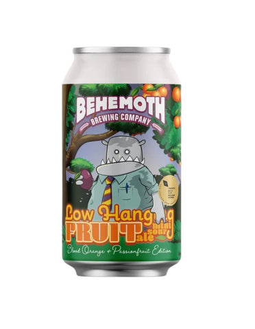 Behemoth Low Hanging Fruit Blood Orange and Passionfruit Sour 330mL - The Hamilton Beer & Wine Co