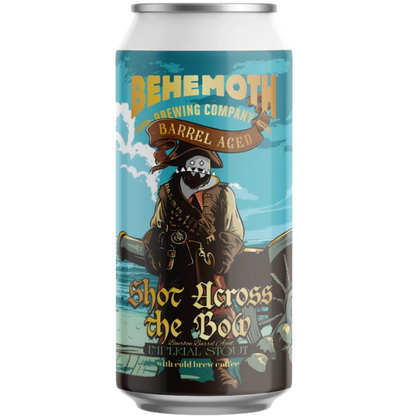 Behemoth Shot Across the Bow Imperial Stout Aged in Bourbon Barrels with Cold Brew Coffee 440mL