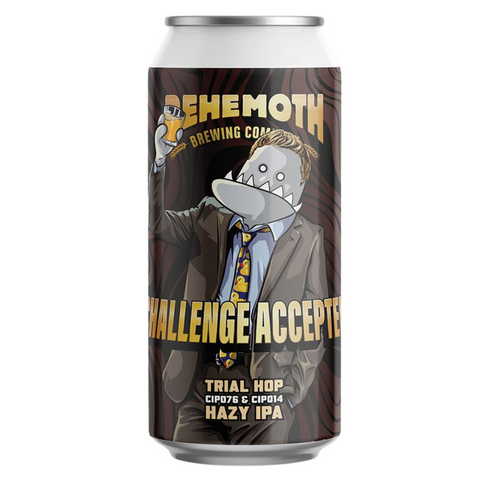 Behemoth Challenge Accepted Trial Hop Hazy IPA 440mL