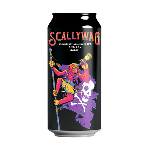 Double Vision Scallywag Strawberry Milkshake IPA 440mL