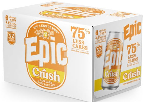 Epic Crush Low Carb Hazy 6x330mL - The Hamilton Beer & Wine Co