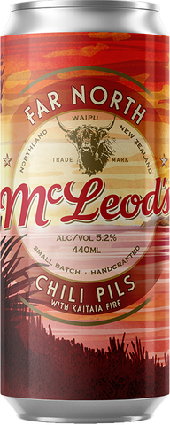McLeod's Far North Chilli Pils w/ kaitaia 440mL