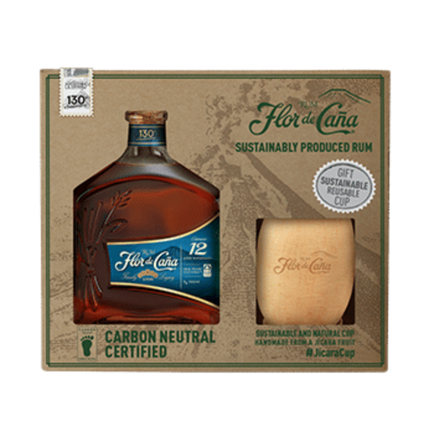 Flor de Cana 12yo 700mL w Sustainable Cup