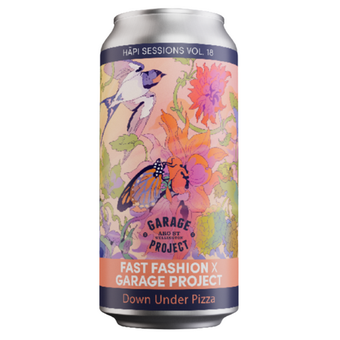 Garage Project Hapi Session Vol 18 Down under Pizza Hazy Double IPA 440mL