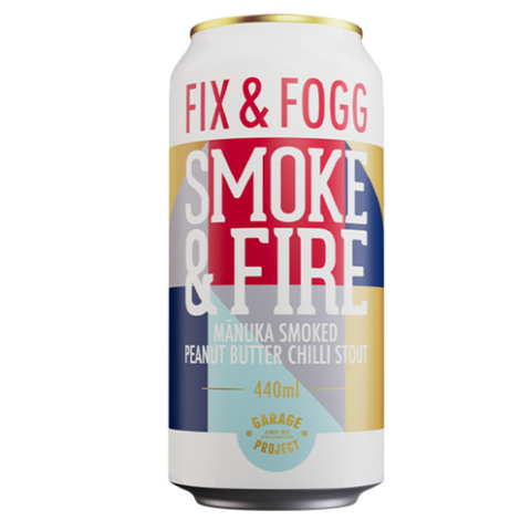 Garage Project x Fig & Fogg Smoke & Fire Manuka Smoked Peanut Butter C - The Hamilton Beer & Wine Co