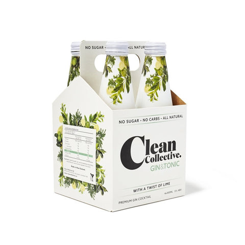 Clean Collective Gin & Tonic 4x300mL