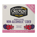 Good George Non Alcoholic Doris Plum Cider 4x330mL