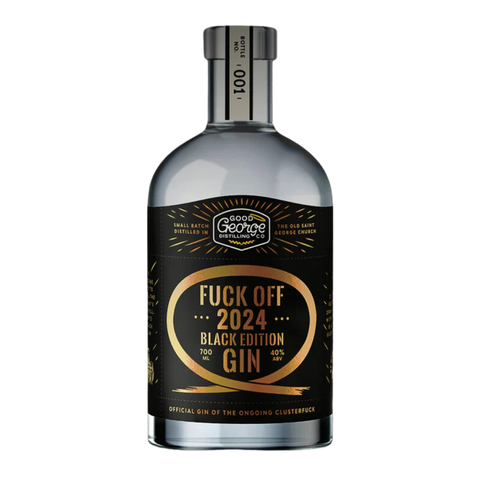 Good George 'F**ck off 2024' Black Label  Gin 700mL