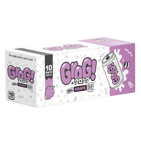 Grog! Shochu Grape 10x330mL