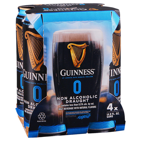 Guinness 0.0% Non Alcoholic Stout 4x440mL