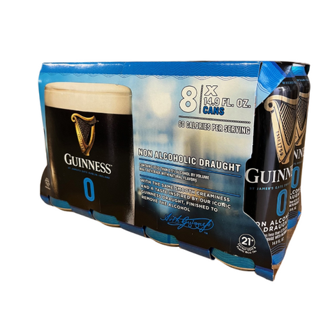 Guinness 0.0% Non Alcoholic Stout 8x440mL