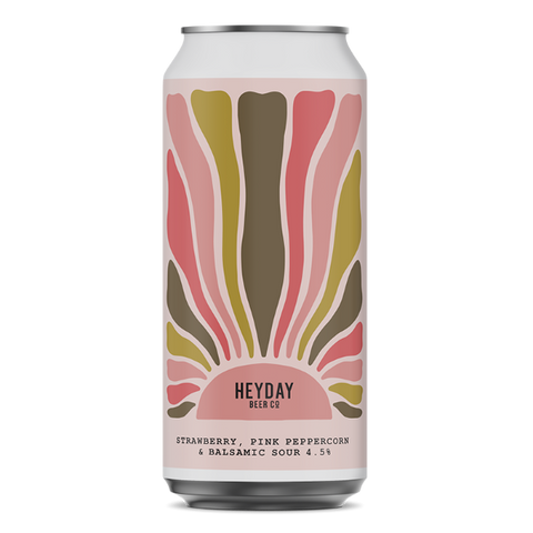 Heyday Strawberry & Pink Peppercorn Balsamic Sour 440mL