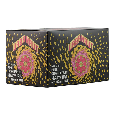 Urbanaut Del Mar Grapefruit Hazy IPA 6x330mL