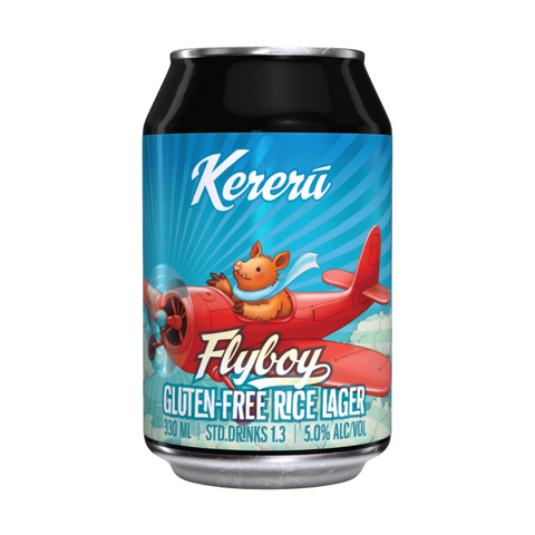 Kereru Flyboy Gluten Free Rice Lager 330mL - The Hamilton Beer & Wine Co