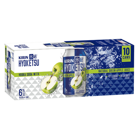 Kirin Hyoketsu Vodka Green Apple 10x330mL