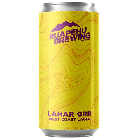 Ruapehu Brewing Lahar Grr West Coast Lager 440mL